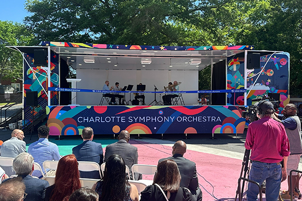 Charlotte Symphony Orchestra setup